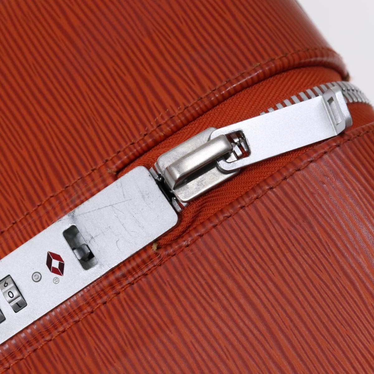 Louis Vuitton Horizon Luggage Epi Leather, ORANGE, LEATHER, Travel bag