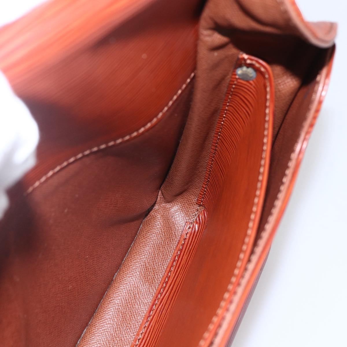 Louis Vuitton Cartouchiere Handbag Epi Leather, BROWN, LEATHER, Shoulder bag