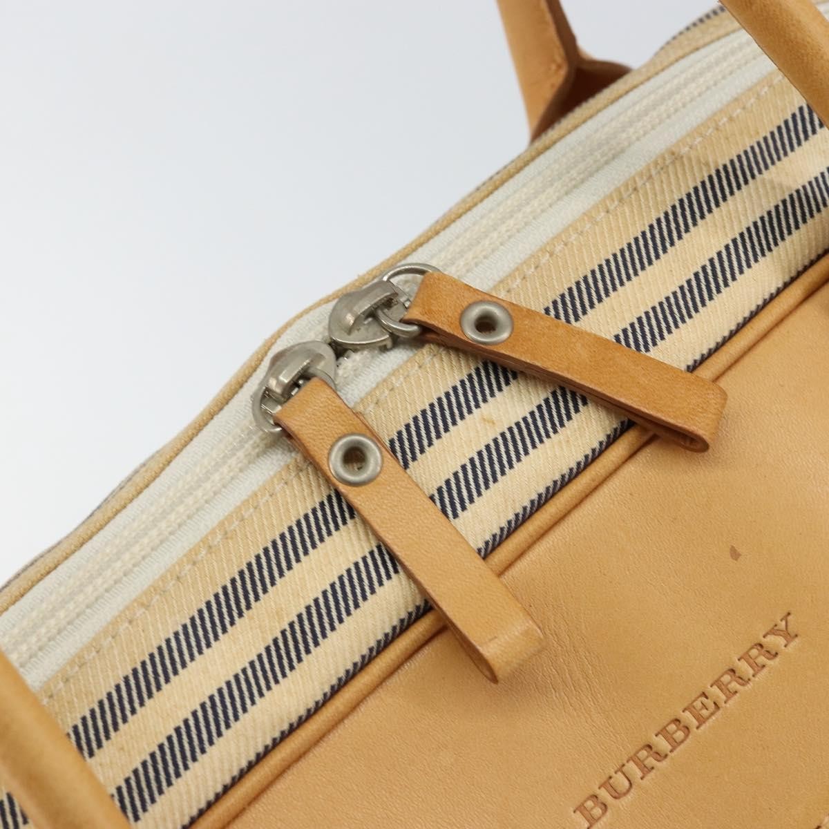 Burberry Vintage Handbag Canvas, WHITE, CANVAS, Handbag