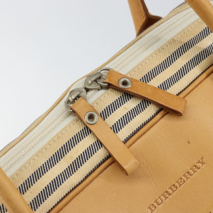 Burberry Vintage Handbag Canvas, WHITE, CANVAS, Handbag