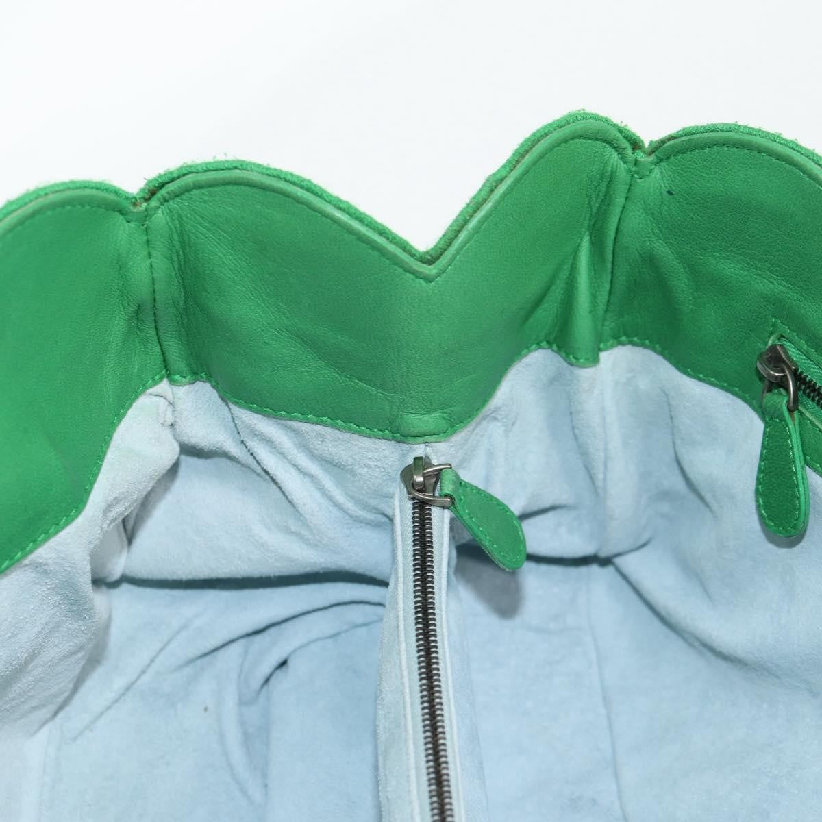 Bottega Veneta Intrecciato Leather, GREEN, LEATHER, Handbag