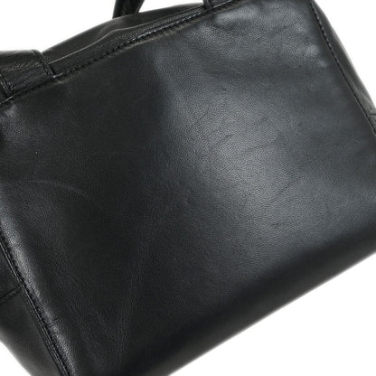 Loewe Anagram handbag Leather, BLACK, LEATHER, Handbag