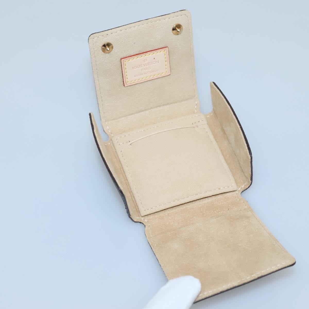 Louis Vuitton CASE JEWELRY BOX Canvas, BROWN, CANVAS, Wallets