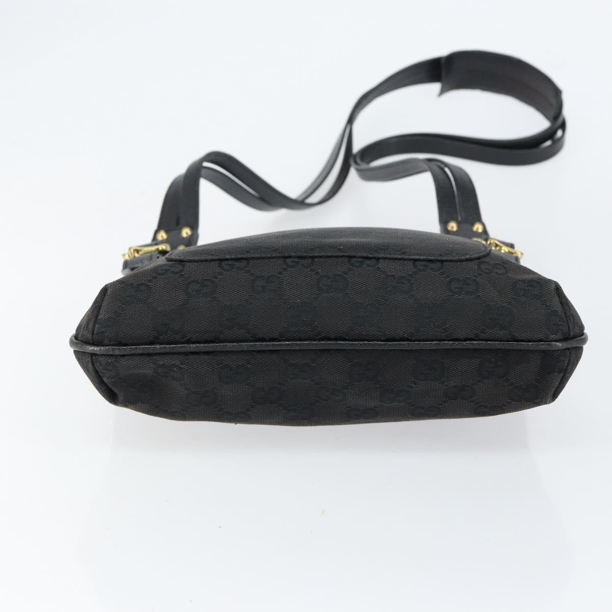 Gucci Vintage Shoulder Bag Monogram Canvas, BLACK, CANVAS, Shoulder bag