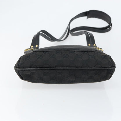 Gucci Vintage Shoulder Bag Monogram Canvas, BLACK, CANVAS, Shoulder bag