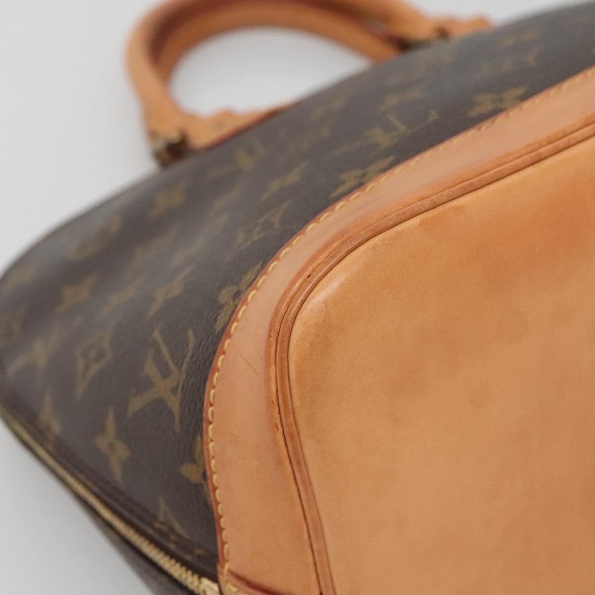 Louis Vuitton Alma Handbag Monogram Canvas, BROWN, CANVAS, Handbag