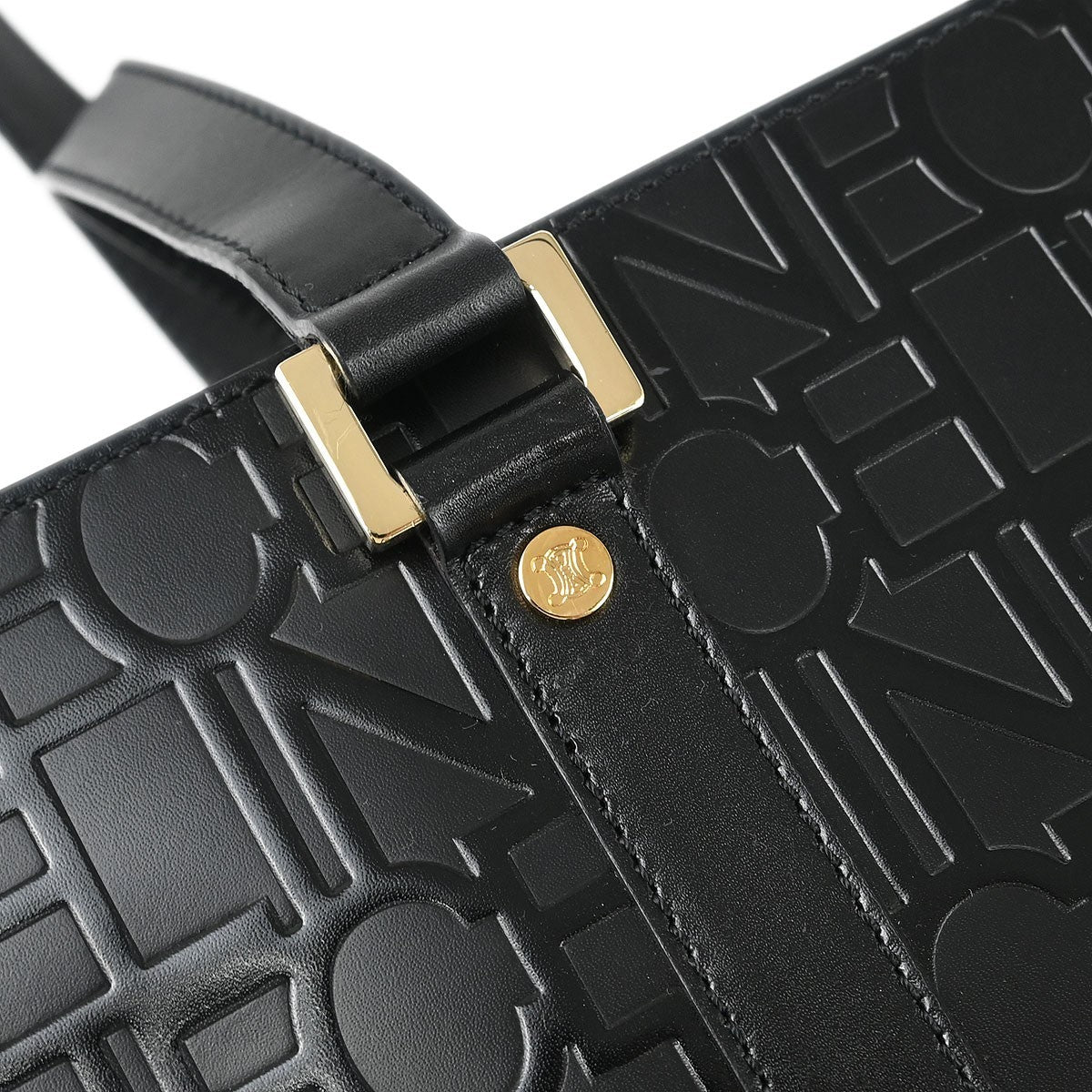 Celine Tote bag Leather, BLACK, LEATHER, Tote bag