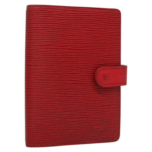 Louis Vuitton Agenda Cover Epi Leather, RED, LEATHER, Wallets