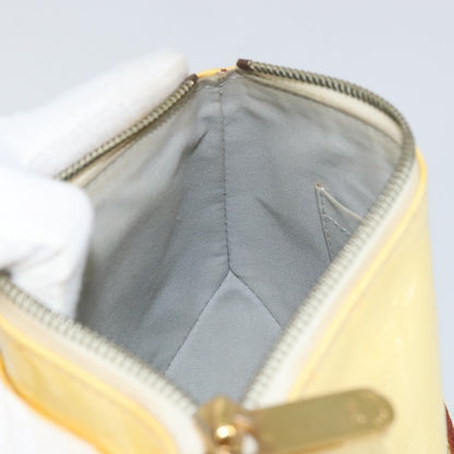 Louis Vuitton Minna Street Handbag Monogram Vernis, YELLOW, PATENT_LEATHER, Shoulder bag