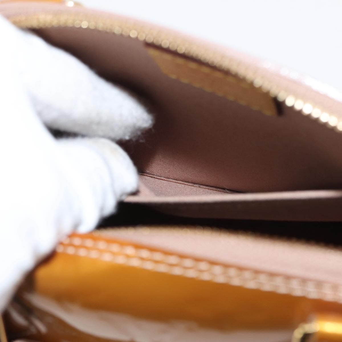 Louis Vuitton Alma Handbag Monogram Vernis, GOLD, PATENT_LEATHER, Handbag