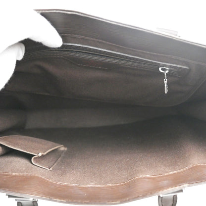 Louis Vuitton Sac Plat Bag Epi Leather, BROWN, LEATHER, Tote bag