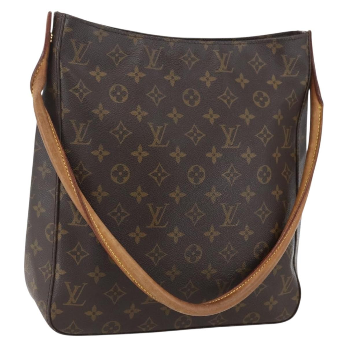 Louis Vuitton Looping Handbag Monogram Canvas, BROWN, CANVAS, Shoulder bag