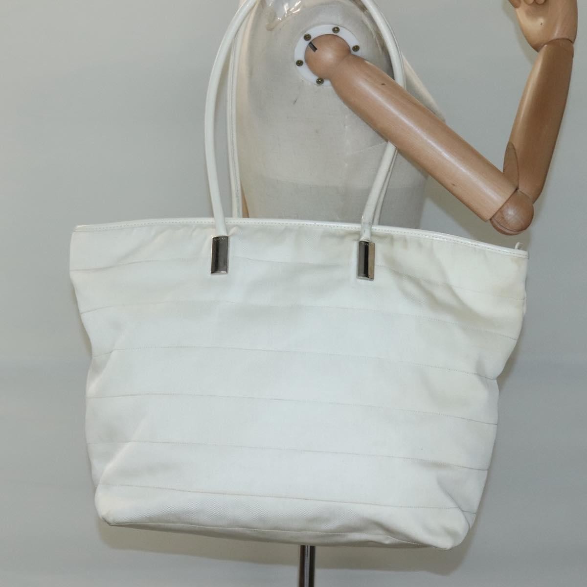 Gucci Vintage Shoulder Bag Nylon, WHITE, NYLON, Shoulder bag