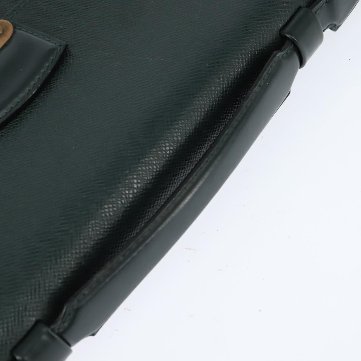 Louis Vuitton Serviette Kourad Briefcase Taiga Leather, GREEN, LEATHER, Briefcase
