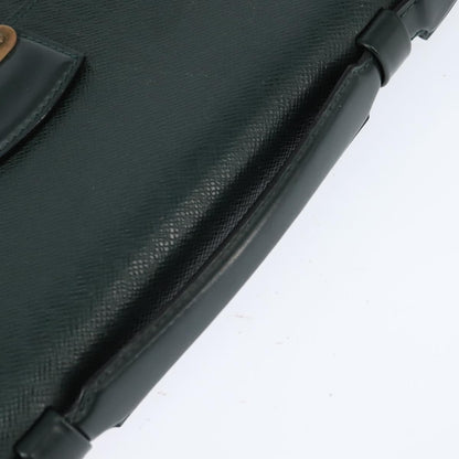 Louis Vuitton Serviette Kourad Briefcase Taiga Leather, GREEN, LEATHER, Briefcase