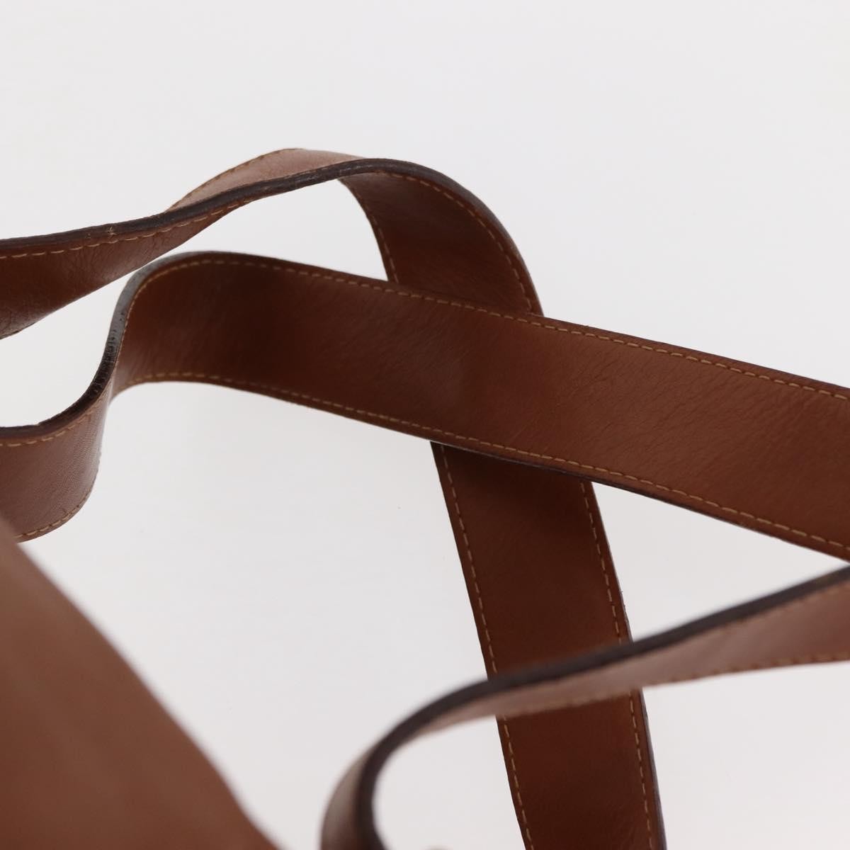 Gucci Vintage Bamboo Backpack Leather, BROWN, LEATHER, Backpack