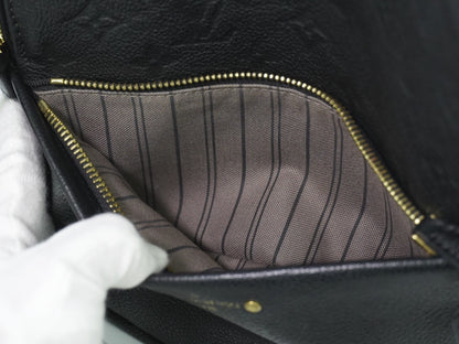 Louis Vuitton Sorbonne Backpack Monogram Empreinte Leather, BLACK, LEATHER, Backpack