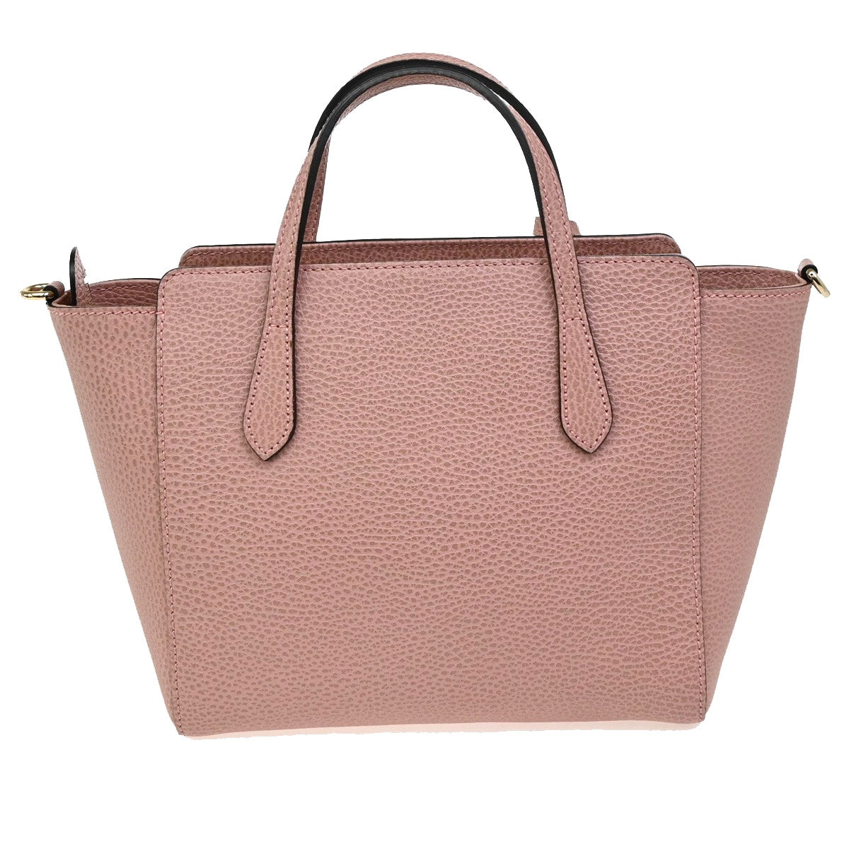 Gucci Swing Crossbody Bag Pebbled Leather, PINK, LEATHER, Crossbody bag