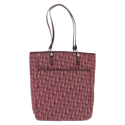 Christian Dior Trotteur Tote Bag Canvas, RED, CANVAS, Tote bag