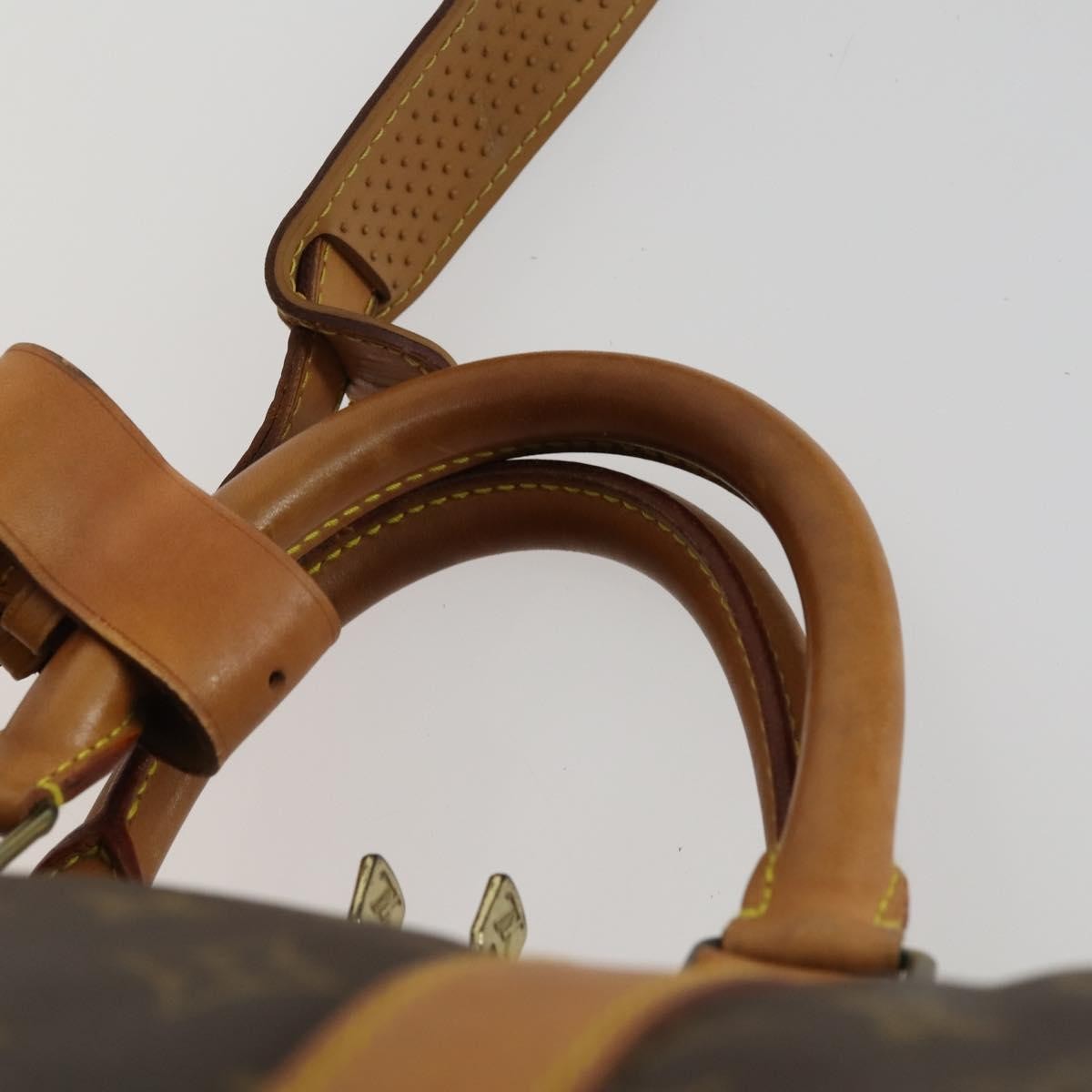 Louis Vuitton Keepall Bandouliere Bag Monogram Canvas, BROWN, CANVAS, Travel bag