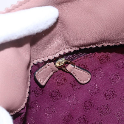 Loewe Vintage Anagram Tote Leather, PINK, LEATHER, Tote bag