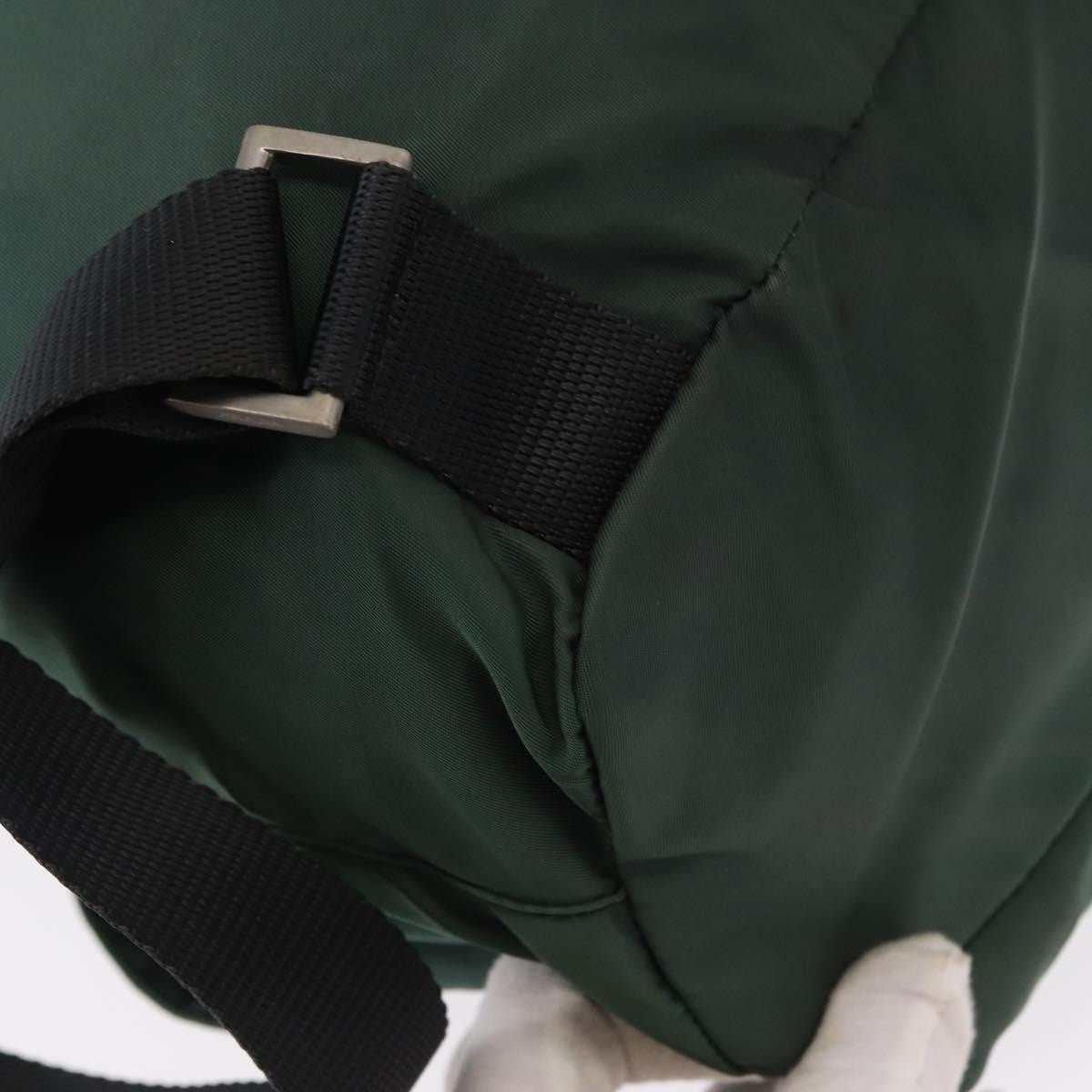 Prada Double Front Pocket Backpack Tessuto, GREEN, NYLON, Backpack