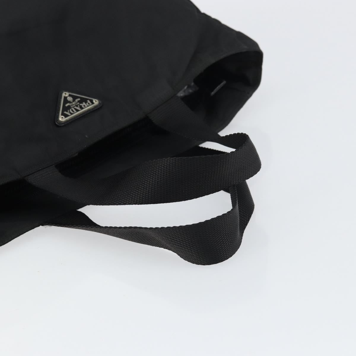 Prada Vintage Zip Tote Tessuto, BLACK, NYLON, Tote bag