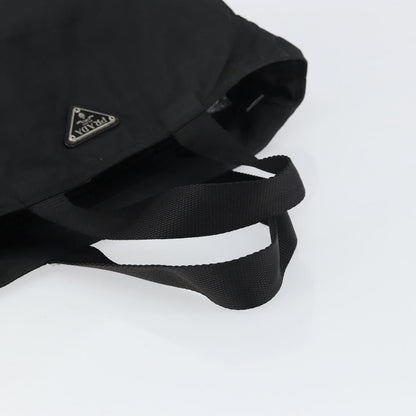 Prada Vintage Zip Tote Tessuto, BLACK, NYLON, Tote bag