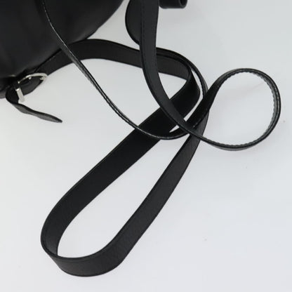 Salvatore Ferragamo Gancini Flap Drawstring Backpack Leather, BLACK, LEATHER, Backpack