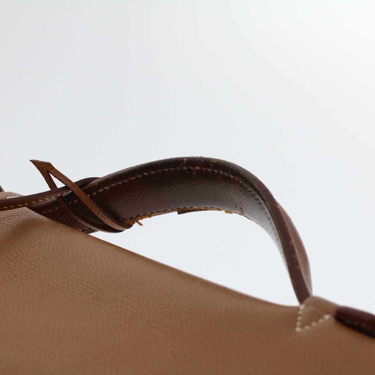 Hermes Sac a Depeches Bag Buffalo, BROWN, LEATHER, Briefcase