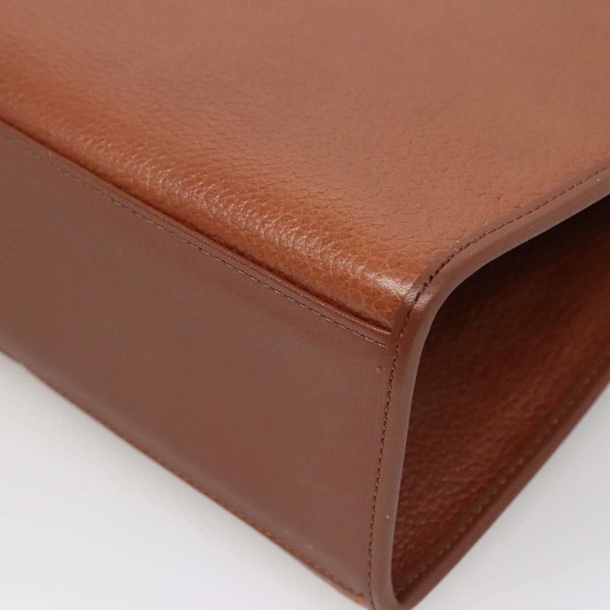 Burberry Vintage Handbag Leather, BROWN, LEATHER, Handbag