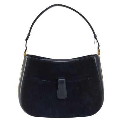 Gucci Vintage Handbag Suede, NAVY, SUEDE, Handbag