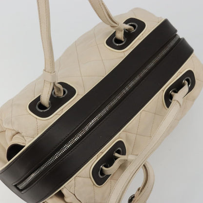 Chanel Matelassé Lambskin leather, Neutral, Leather, Handbag