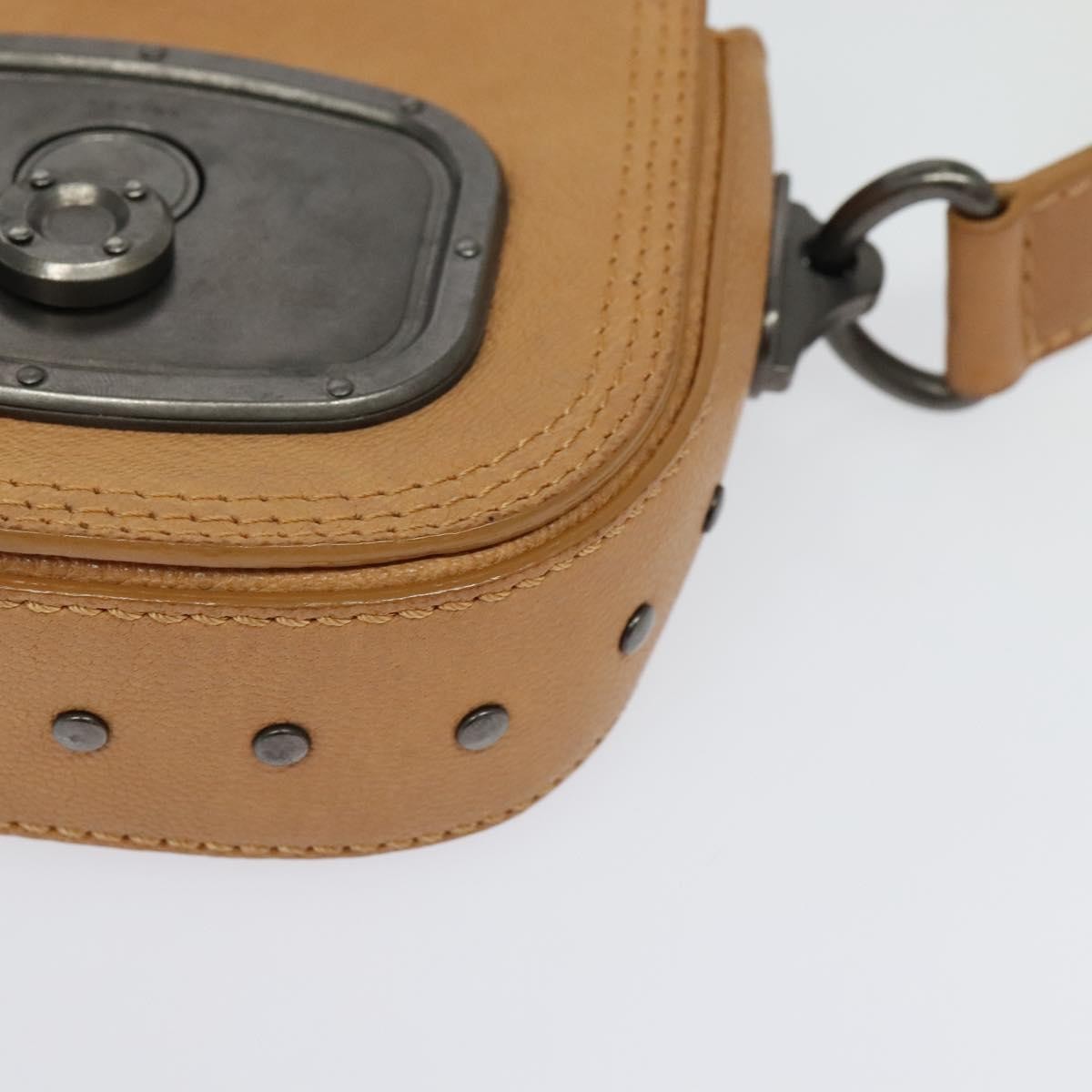 Celine Shoulder Bag Leather, BROWN, LEATHER, Shoulder bag