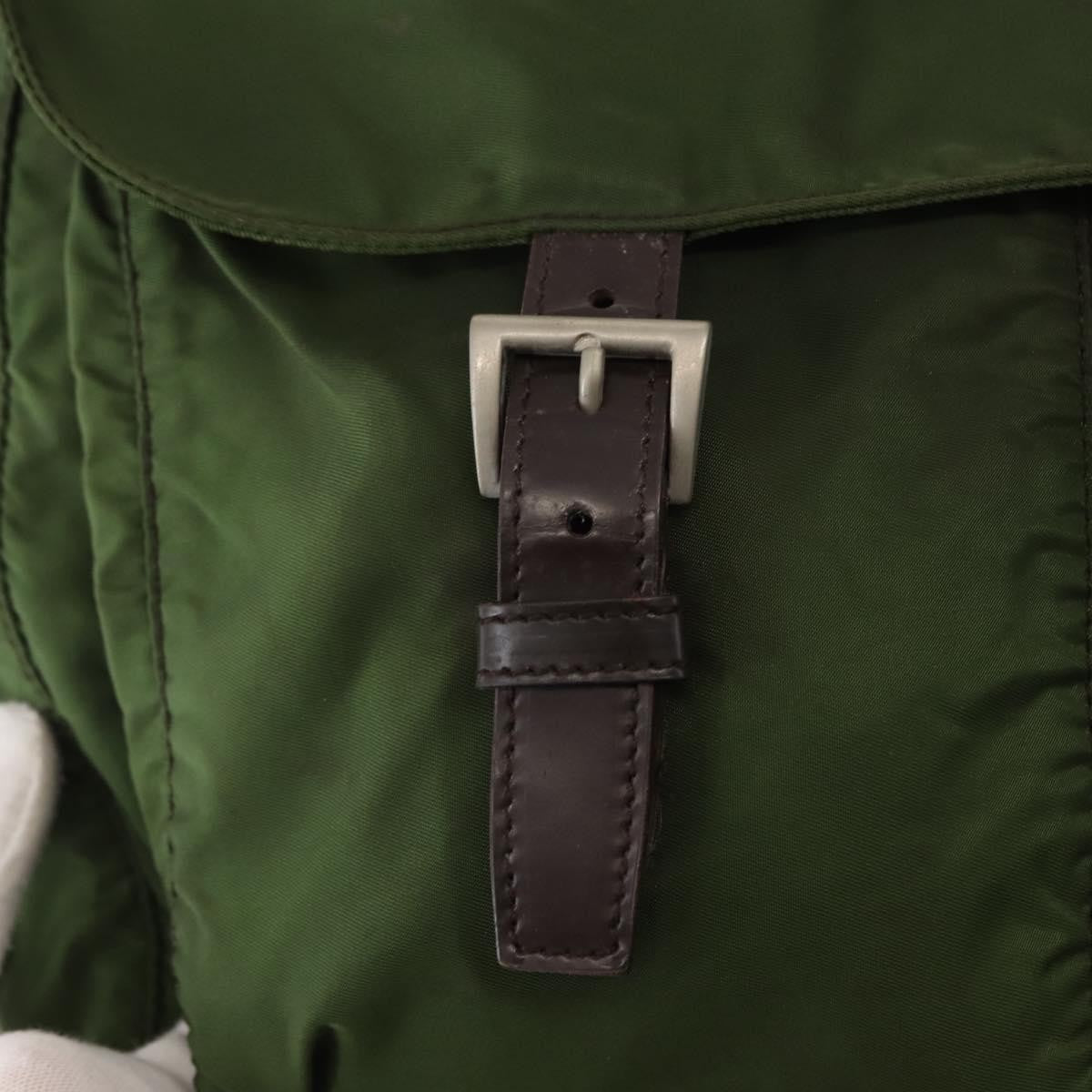 Prada Zip Buckle Messenger Bag Tessuto, KHAKI, NYLON, Crossbody bag