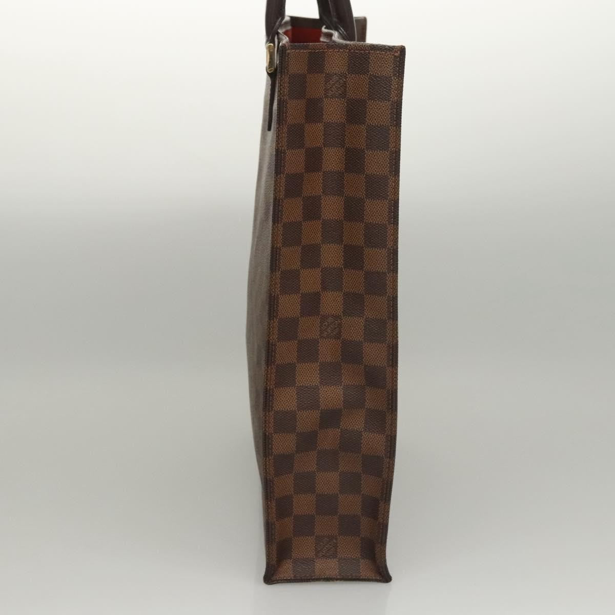 Louis Vuitton Sac Plat Bag Damier, BROWN, CANVAS, Handbag