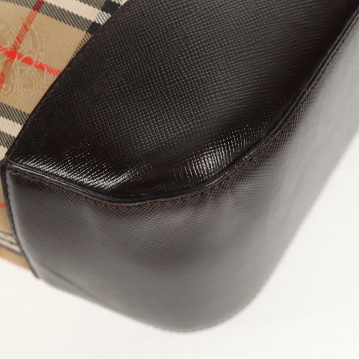 Burberry Nova Check Handbag Nova Check Canvas and leather, BEIGE, CANVAS, Handbag