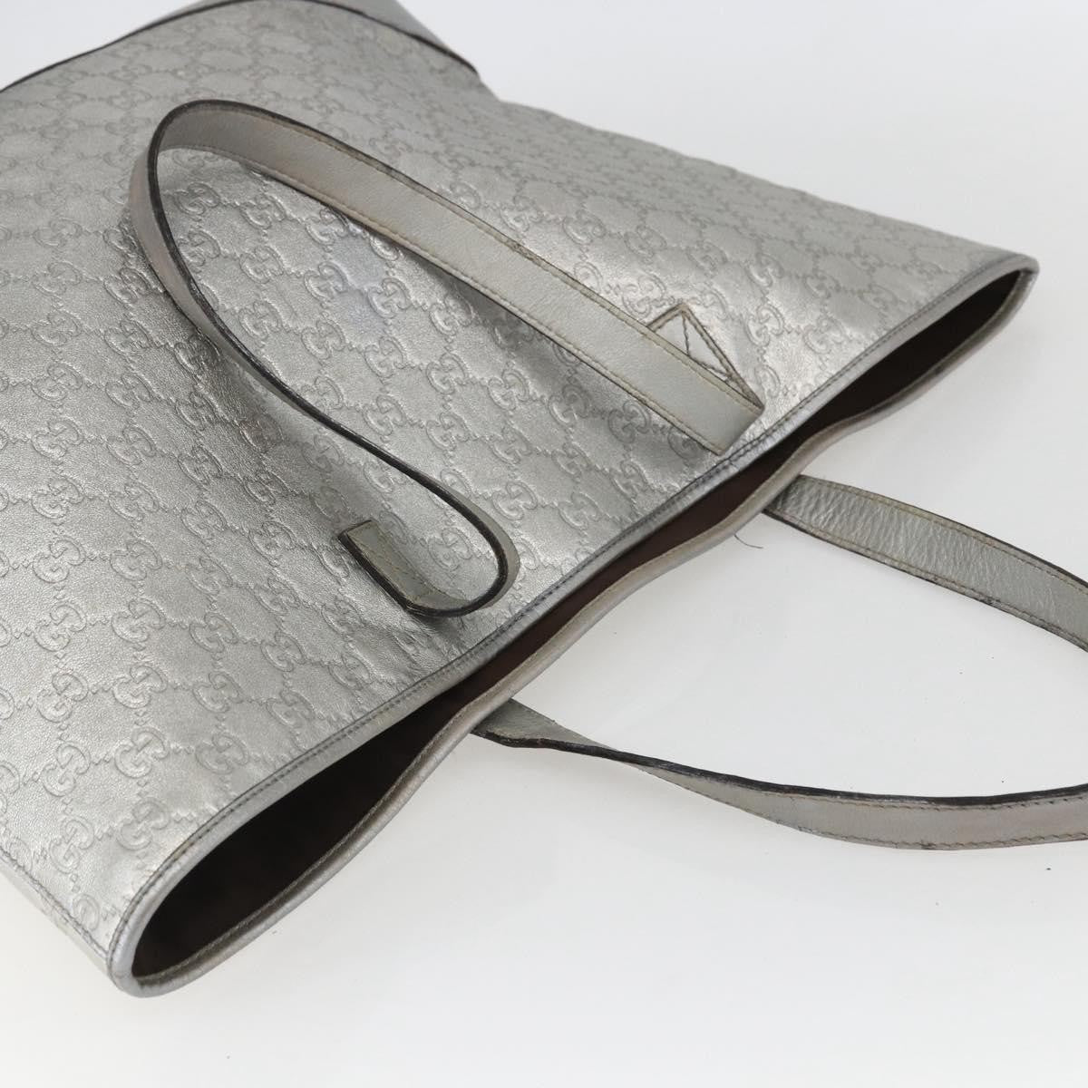 Gucci Plus Tote Guccissima Leather, SILVER, LEATHER, Tote bag