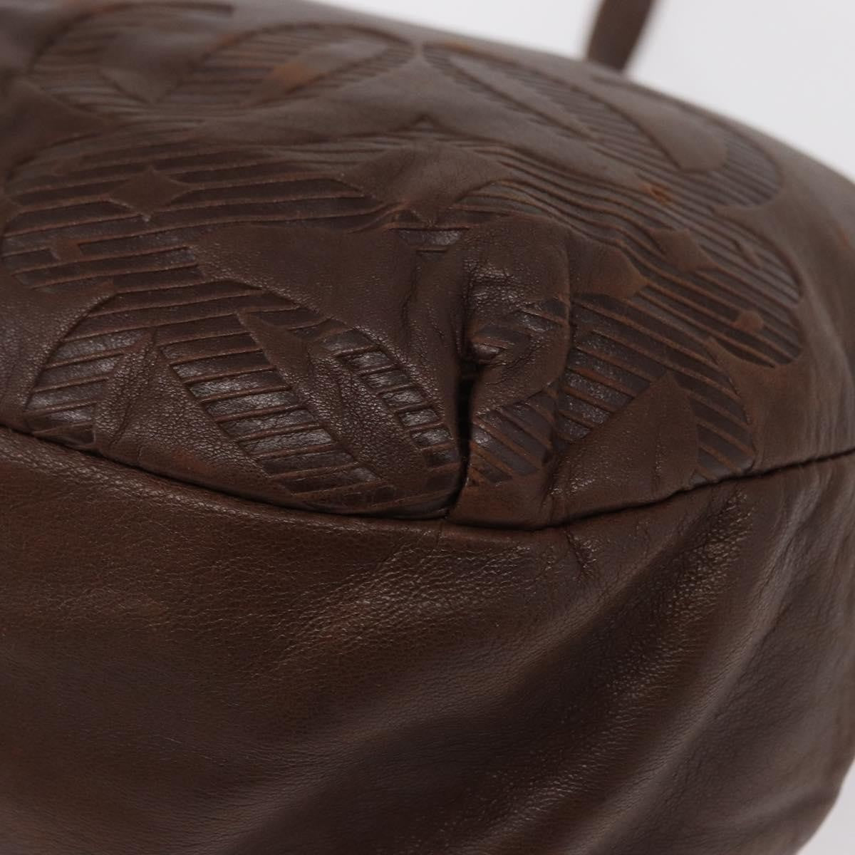 Loewe Anagram Shoulder Bag Leather, BROWN, LEATHER, Shoulder bag