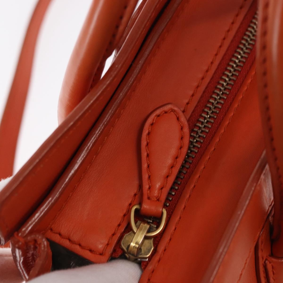 Celine Luggage Bag Smooth Leather, ORANGE, LEATHER, Handbag