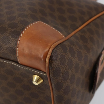 Celine Macadam Handbag Macadam with leather, BROWN, CANVAS, Shoulder bag