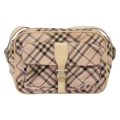 Burberry Nova Check Blue Label Nylon, PINK, NYLON, Shoulder bag