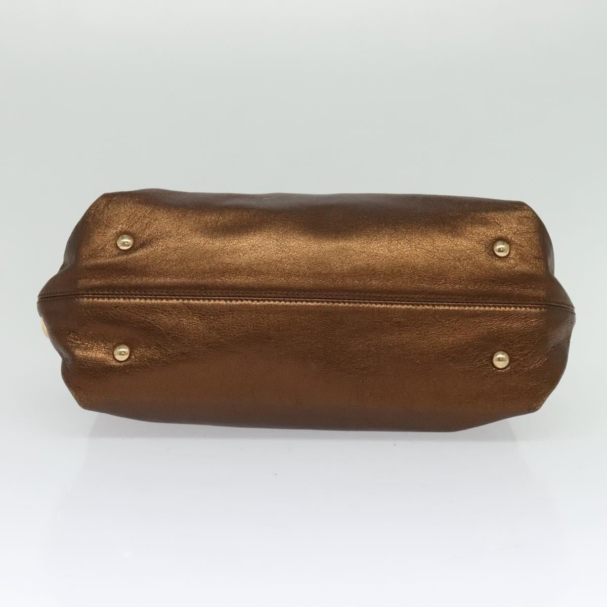 Salvatore Ferragamo Sofia Satchel Leather, BROWN, LEATHER, Handbag