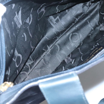 Salvatore Ferragamo Vala tote Canvas, NAVY, CANVAS, Tote bag