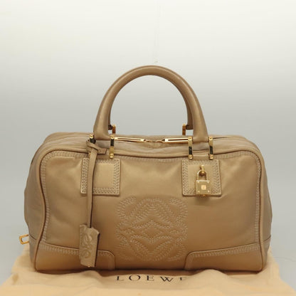 Loewe Amazona Bag Leather, GOLD, LEATHER, Handbag