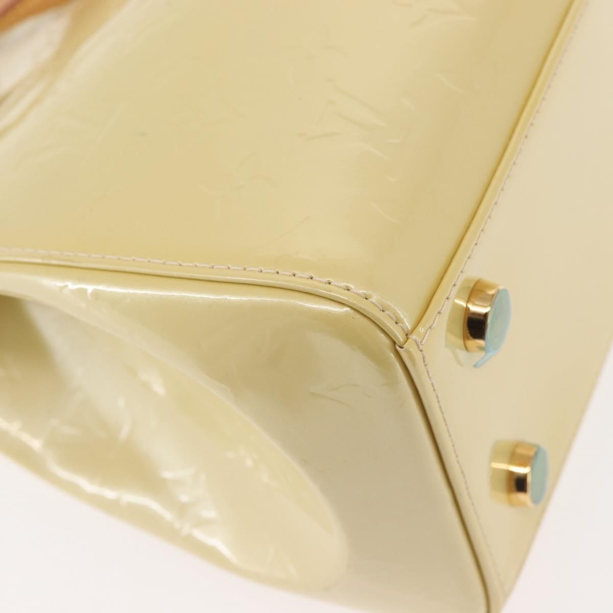 Louis Vuitton Brea Handbag Monogram Vernis, BEIGE, PATENT_LEATHER, Handbag