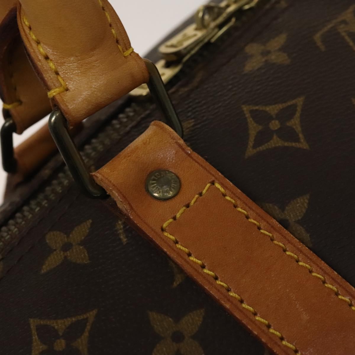 Louis Vuitton Keepall Bag Monogram Canvas, BROWN, CANVAS, Travel bag