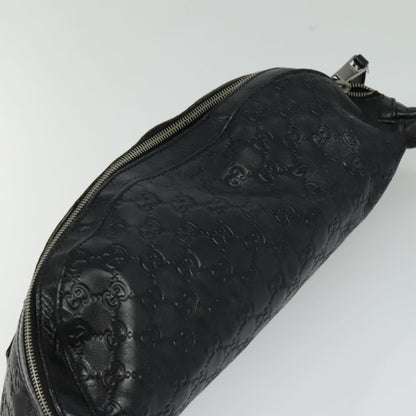 Gucci Waist Bag Guccissima Leather, BLACK, LEATHER, Clutche & pouche