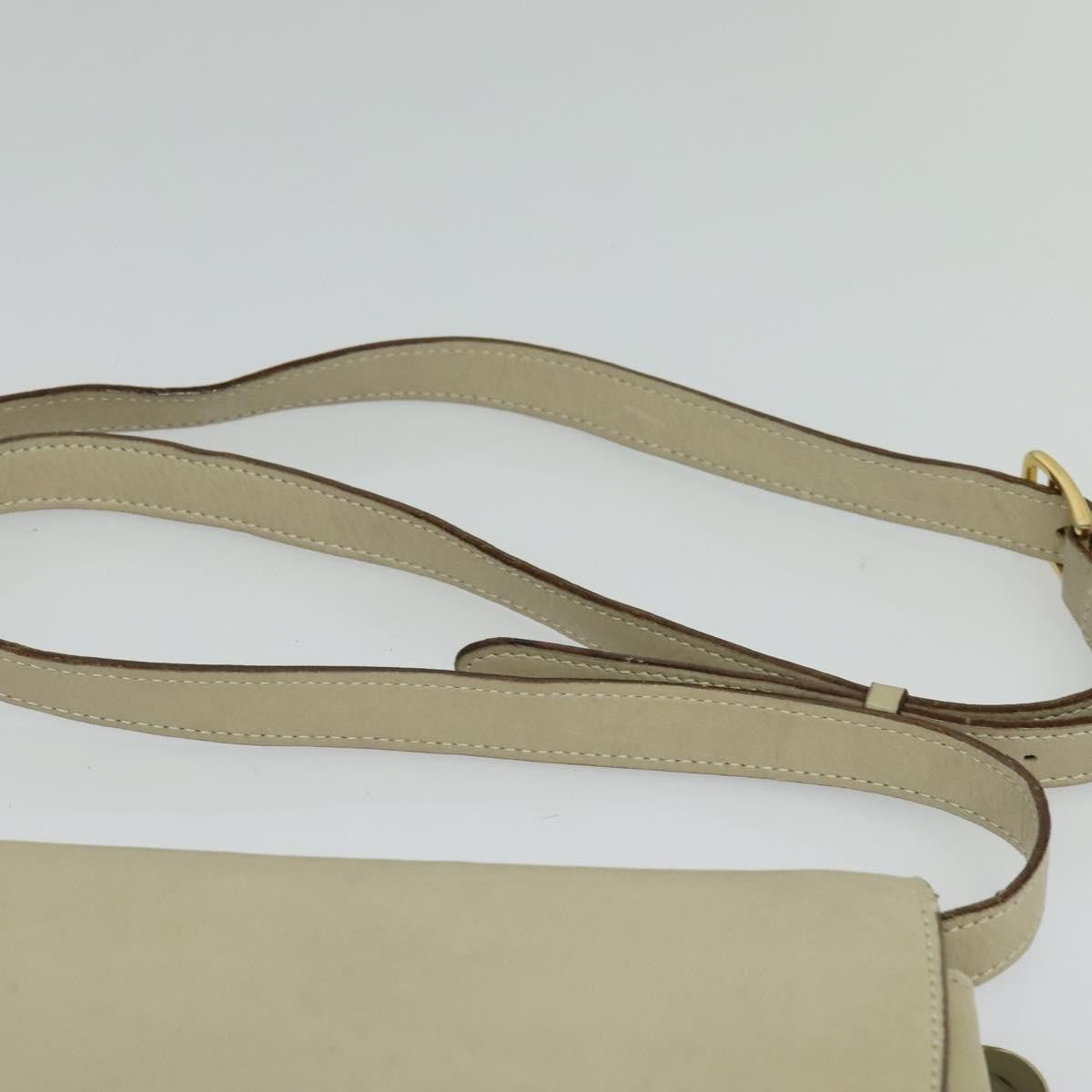Celine Shoulder Bag Leather, BEIGE, LEATHER, Shoulder bag