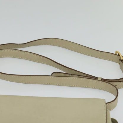 Celine Shoulder Bag Leather, BEIGE, LEATHER, Shoulder bag